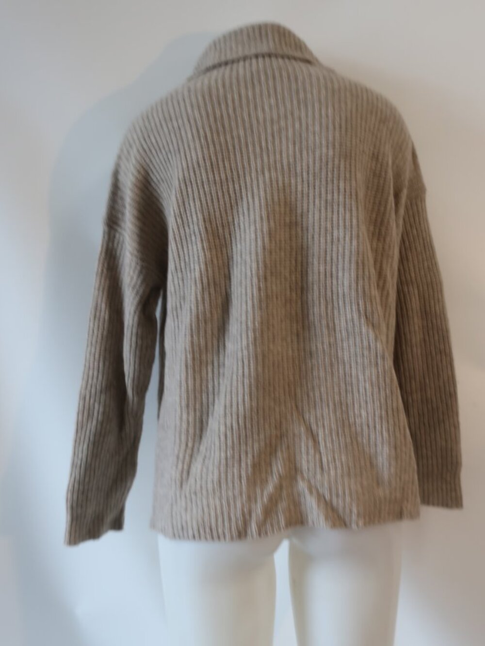 Womens Eileen Fisher Taupe (Item- 106) Yak Merino Wool Turtleneck Sweater S - Picture 6 of 8